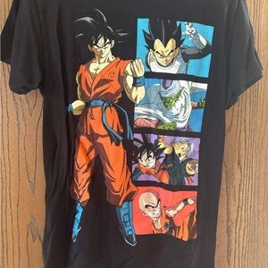 Dragon Ball Z Character Panel Black Graphic Tee